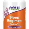 NOW Foods Supplements, Sleep Regimen 3-In-1, With Melatonin, 5-HTP and L-Theanine, Restful Sleep Blend*, 90 Veg Capsules