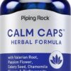 Piping Rock Calm Capsules | 180 Pills | Herbal Blend | with Chamomile, Valerian, and Passion Flower | Non-GMO, Gluten Free Supplement