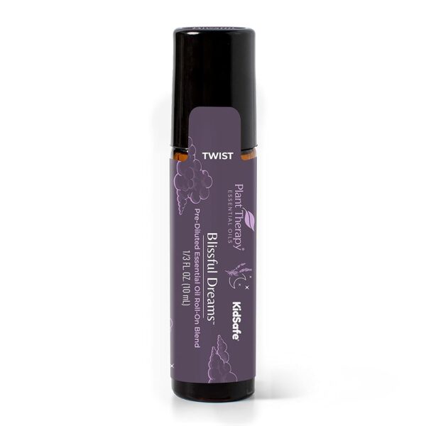 Plant Therapy Blissful Dreams Essential Oil Blend, Relaxation While Supporting Quality Rest, Grounding & Soothing, Bedtime Aroma, 10 mL (1/3 oz) 100% Pure, Pre-Diluted Roll On,...