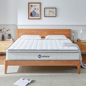 Queen Mattress, 12 Inch Mattress Queen Size with Pocket Spring and Memory Foam for Pressure Relief, Motion Isolation, Edge Support, Medium Firm Mattress in a Box, CertiPUR-US,...