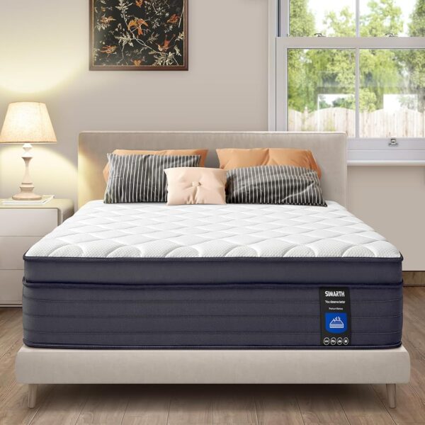Queen Mattresses - 12 Inch Hybrid Queen Size Mattress in a Box, Gel Memory Foam Queen Matress with Motion Isolation and Pressure Relief, Strong Edge Support and Pocket Springs,...