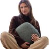 Quiet Mind The Original Weighted Pillow for Adults - (Medium, Agave Green, 9 lbs) - Weighted Body Pillow - Versatile Cooling Body Pillow w/Stress Relief - Compact Hug Pillow for...