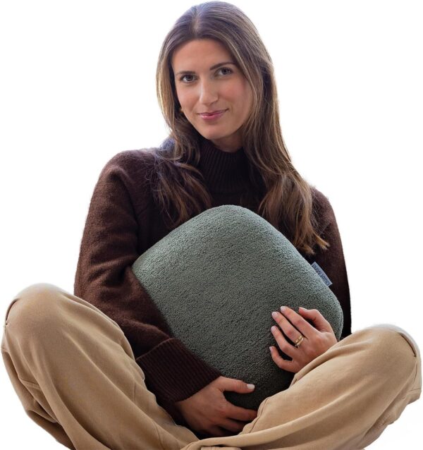 Quiet Mind The Original Weighted Pillow for Adults - (Medium, Agave Green, 9 lbs) - Weighted Body Pillow - Versatile Cooling Body Pillow w/Stress Relief - Compact Hug Pillow for...