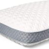 Sealy Molded Bed Pillow for Pressure Relief, Adaptive Memory Foam with Washable Knit Cover, Standard, 16x24x5.75 Inches, White, Grey