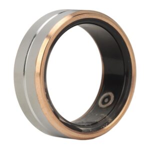 Smart Ring Health Tracker, Fitness Heart Rate Tracker Smart Ring, IP68 Water Resistant App Control Bluetooth Fitness Tracker Rings Compatible with iOS Android
