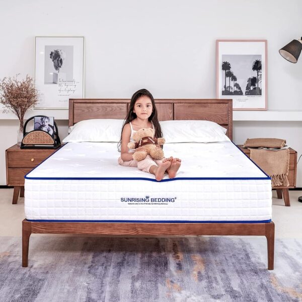 Sunrising Bedding 12 inch Natural Latex & Gel Infused Memory Foam Full Mattress, Medium Firm, Non-Toxic & No Fiberglass, Assembled in USA, Certipur-US,120 Night Trial, 20 Year...