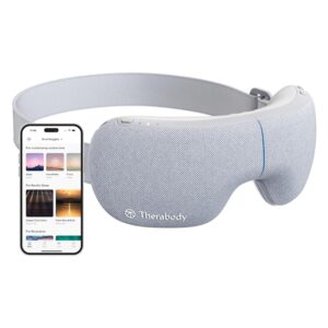 Therabody SmartGoggles Heated Eye Mask, Blackout Sleep Mask & Temple Massage for Personalized Relaxation, Headache Relief (SmartGoggles 1.0)