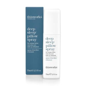 thisworks Deep Sleep Pillow Spray, Natural Relaxation Aid for Stress & Anxiety Relief, 2.5 fl oz