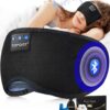 TOPOINT Sleep Mask with Headphones Bluetooth 5.2 Wireless, Sleep Headphone with Microphone Built-in HD Speakers Music, Eye Mask for Sleeping Travel Meditation for Men Women Girl...