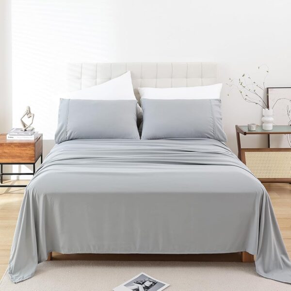 Twin Sheet Set - 3 Piece Soft Breathable Bed Sheets for Twin Size Bed, Extra Deep Pocket Luxury Brushed Sheets, Cooling Hotel Bedding Sheets and Pillowcases, Wrinkle Free...