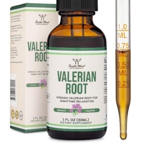 Valerian Root Drops for Sleep - Organic Valerian Root Tincture Extract 168mg - 1 FL OZ, 30 Servings (Better Absorbed Than Capsules, Enhances Valerian Root Tea) for Relaxation...