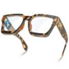 VISOONE Blue Light Blocking Glasses Rectangle Chic Preppy Look MultiColor Frame for Women Men RIVER