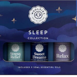 Woolzies Sleep Collection Essential Oil Blend Set | Incl. Sweet Dreams, Relax, & Stress Free Oils |