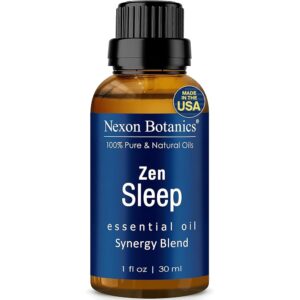 Zen Sleep Essential Oil Blend for Diffuser 30ml - Rosemary, Lavender Based Sleep Oil for Relaxing, Good Night Sleeping - Calming Essential Oils for Humidifiers - Sweet Dreams...