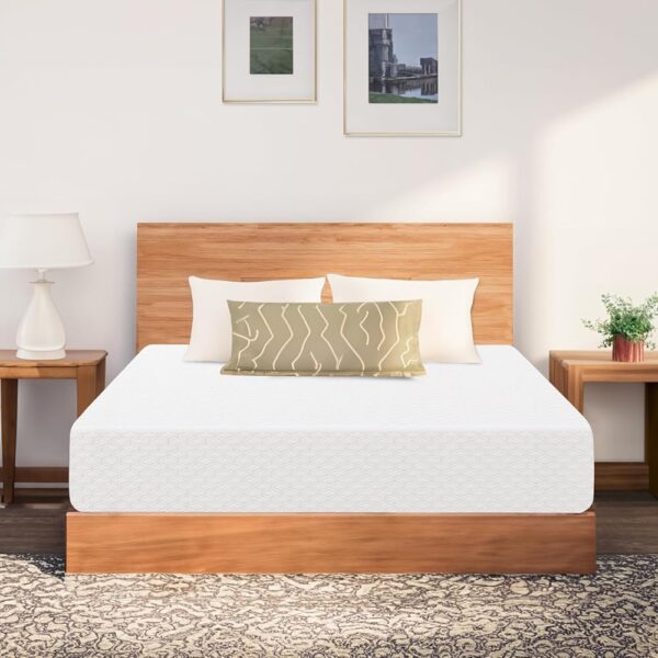 10 Inch Queen Cooling Gel Memory Foam Medium Firm Mattress Cool Sleep Pressure Relief CertiPUR-US Certified Mattress-in-a-Box Kids and Adults No Fiberglass (Queen, 10 in)