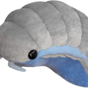 1.8lb Weighted Plush Isopod Pill Bug 12in Soft Insect Pillow Cushion Grey Kids Stuffed Animal Gift