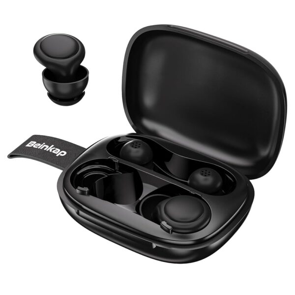 2 Noise Cancelling Ear Plugs, Beinkap 28 dB Noise Reduction Earplugs with 12 Silicone Soft Reusable Ear Tips for Social Gatherings, Work, Sleeping, Conversation, Parenting &...