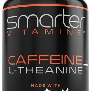 200mg Caffeine Pills - MCT Oil from 100% Coconuts + 100mg L-Theanine, Advanced Energy, Clean Focus and Perfect Clarity + All Natural Smooth Extended Release