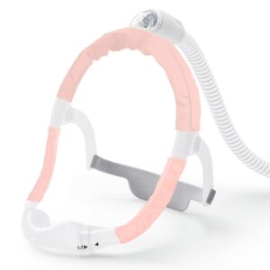 3 Pack Satin CPAP Strap Covers, CPAP Mask Cushions, Universal and Comfort CPAP Mask Strap Pads to fit Dreamwear Headgear for Reducing Red Marks CPAP Hair Protector for Women (Pink)