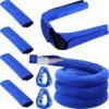 4 Pack Straps Covers 2 Mask Cover 1 Pack 6 Ft Tube Hose Cover Full Length Zipper, 1 Pack Neck Pad Sleep Comfort Accessories Set of 8 to Reduce Headgear Pressure and Cheek Red Marks