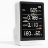 5-in-1 Professional Indoor Air Quality Monitor Indoor Portable CO2 Monitor | Temperature | Formaldehyde Detector | Humidity TVOC | Air Quality Tester - Confined Space Clean Air...