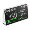 7-in-1 Air Quality Monitor, Indoor Humidity Monitor, Temperature, CO2, TVOC, HCHO, Time, Date Display Desktop Air Quality Tester, Air Quality Meters for Home Office Hotel...