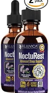 Advanced Sleep Support Supplement - Liquid Delivery for Better Absorption - Melatonin, Magnesium, Theanine, Valerian, Passionflower, Chamomile & More!