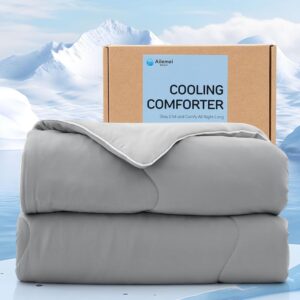 Ailemei Direct Cooling Comforter for Hot Sleepers,King Size Cooling Blanket That Instantly Chills for Night Sweats,Double-Sided Breathable Blankets to Control Your...