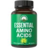 All 9 Essential Amino Acids Supplement. Capsules With 3x More Leucine For Muscle Recovery, Growth. EAA Supplement Better Than BCAA / BCAAS Branched Chain Aminos Acid. USA Tested...