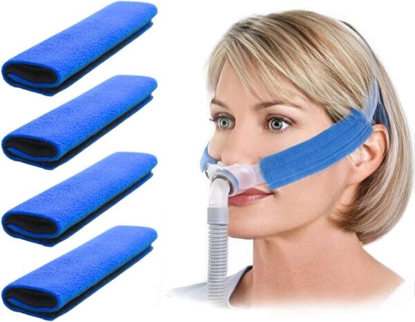 AVEEN 4-Packs CPAP strap covers, CPAP strap comfort pads, CPAP face pads, Comfortable CPAP supplies for CPAP mask, CPAP accessories for sleep apnea mask, CPAP pads, comfort...