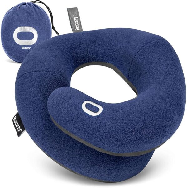 BCOZZY Neck Pillow for Travel Provides Double Support to The Head, Neck, and Chin in Any Sleeping Position on Flights, Car, and at Home, Comfortable Airplane Travel Pillow,...