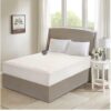 Beautyrest Cotton Heated Mattress Pad - Bed Warmer with 20 Heat Settings Controller, Auto Shut Off Timer, All Around Elastic Deep Pocket, UL Certified, Machine Washable, White...