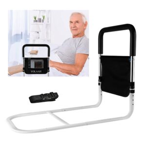 Bed Rail for Elderly Adults Safety - Bed Rails for Queen Bed，Height Adjustable Fall Prevention Guard for Seniors Fits King Size Full Twin Bed