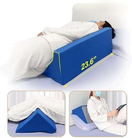 Bed Wedge Pillow for Sleeping Seniors Incline Triangle Pillow Adults Post Surgery Back Support Bedsore Pressure Relief Positioning Foam Medical Wedge Bedridden Patient Body Leg...