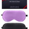 BeeVines Sleep Mask, 2 Pack 100% Real Natural Pure Silk Eye Masks with Adjustable Strap for Sleeping, Mulberry Silk Eye Shade Cover, Block Light Reduces Puffy Eyes Traveling...