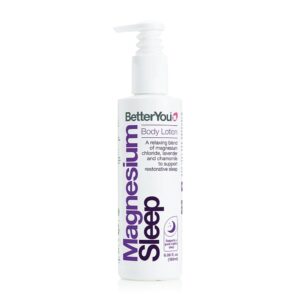 BetterYou Magnesium Sleep Body Lotion - Relaxing Body Lotion - Magnesium Body Cream with Lavender and Chamomile Blend - Sore Muscle Relief - 6.08 oz