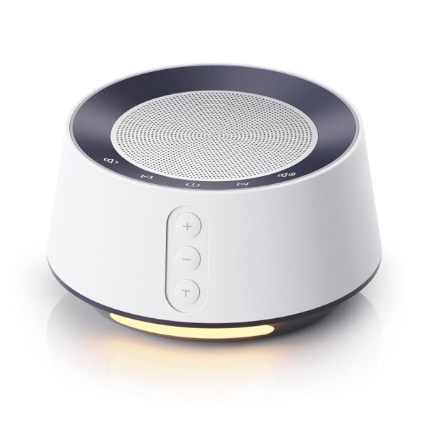 BGOVERSS White Noise Sound Machine with 14 Soothing Sounds and 10 Levels Night Light for Sleeping, 5 Timers and Memory Feature Plug in Sound Machine for Nursery Baby Kids...