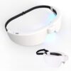 Blue Light Therapy Glasses, UV-Free Portable Light Therapy Lamp with Timer Function, Happy Mood Light Glasses for Sleep Disorder, Winter Blues, Low Energy, Jet Lag and Shift...