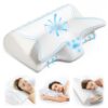 Cervical Neck Pillow for Pain Relief, Adjustable Ergonomic Memory Foam Pillow for Neck and Shoulder Pain, Orthopedic Contour Support Pillows for Side Back & Stomach Sleepers,...