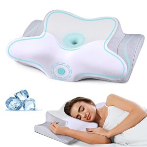 Cervical Neck Pillow for Pain Relief, Ergonomic Pillow for Sleeping, Contour Memory Foam Pillows for Shoulder Pain, Orthopedic Bed Pillows Neck Support for Side Back Stomach...