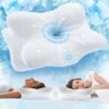 Cervical Neck Pillow for Pain Relief Sleeping, Neck Support Pillows for Sleeping with Cooling Pillowcase, Ergonomic Memory Foam Pillows, Contour Orthopedic Pillow for Side Back...