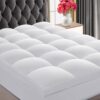 CHOKIT Luxury Soft 5D Spiral Fiber Full Mattress Topper, Extra Thick Mattress Pad Cover for Back Pain Relief, Cooling Breathable Pillow Top Protector with 8-21" Deep Pocket, All...