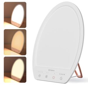 Comfytemp Light Therapy Lamp, 10,000 Lux Full Spectrum Light Therapy Lamp, 4 Adjustable Light Brightness, Color Temperature & 4 Timer, Portable Light Therapy Box with Stand,...