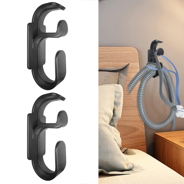 CPAP Hose Hanger with Anti-Unhook Feature - CPAP Mask Hook and CPAP Tube Holder - CPAP Supplies Organizer,Avoids CPAP Hose Tangle and Allows You to Sleep Better