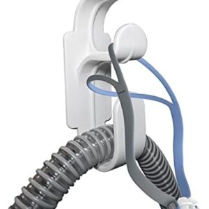 CPAP Hose Holder for Bed with Anti-Skid Function,Stable and Tangle Free Hose and Headband Organizer CPAP Hose Hanger Help You Sleep Better (White, 1PCS)