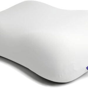 Cushion Lab Deep Sleep Pillow, Patented Ergonomic Contour Design for Side & Back Sleepers, Orthopedic Cervical Shape Gently Cradles Head & Provides Neck Support & Shoulder Pain...