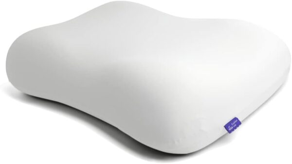 Cushion Lab Deep Sleep Pillow, Patented Ergonomic Contour Design for Side & Back Sleepers, Orthopedic Cervical Shape Gently Cradles Head & Provides Neck Support & Shoulder Pain...