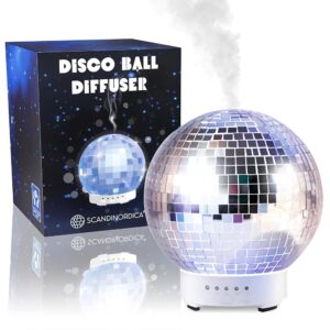 Disco Ball Diffuser Rotating - Original Disco Essential Oil Diffuser with Whisper Quiet Operation, 7 Color Night Light & 4 Time Settings | Cute Home, Classroom, Dorm Decor for...