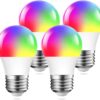 DOGAIN Smart Light Bulbs E26 Base A15 LED RGB Dimmable Color Changing Light Bulb Compatible with Alexa Google Home WiFi Multicolor Lights 6W (40W Equivalent) 500LM (Only 2.4GHz)...