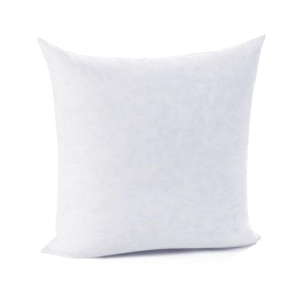 DOWNCOOL 100% Cotton Stuffer Throw Pillow Insert, Square Down and Feather Filled Decorative Bed Sofa Insert, 20x20 Inch, White